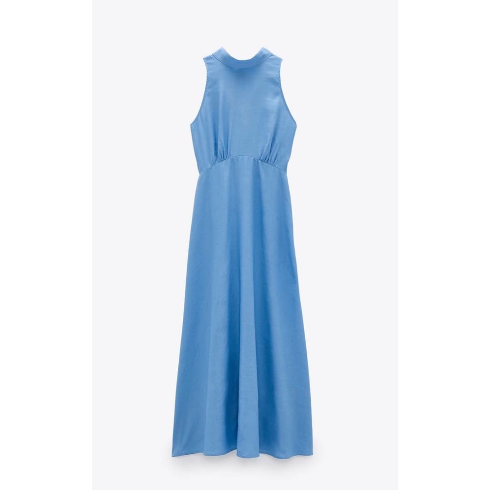 NWT Zara Rustic Halter Neck Dress, Small